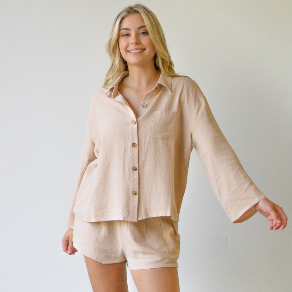 Soft Comfy Lounge Set - Blush